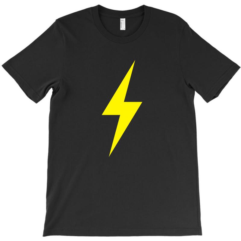 800x800 Custom Lightning Bolt Icon Yellow Design T Shirt