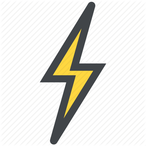 512x512 Bolt, Design, Lightning Icon