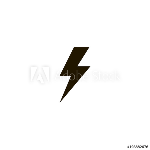 500x500 Lightning Icon Sign Design