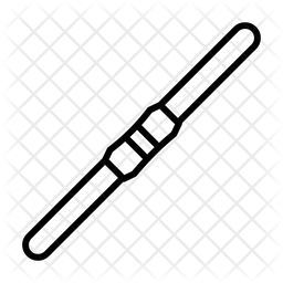 256x256 Lightsaber Icon Of Line Style