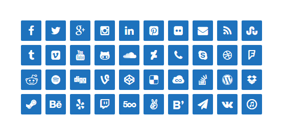 556x272 Lightweight Social Icons Wordpress Plugin