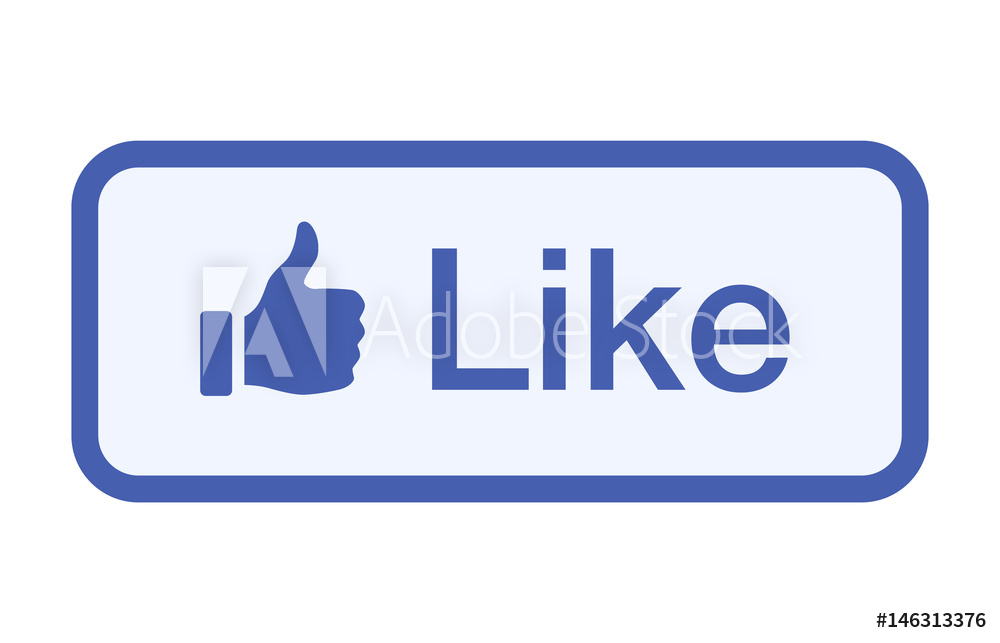 1000x643 Fotografie, Obraz Thumbs Up Like Button Vector Flat Vector Icon