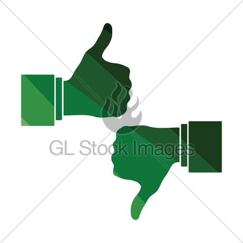 500x500 Like And Dislike Icon Gl Stock Images