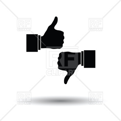 400x400 Like And Dislike Icon Vector Image Of Signs, Symbols, Maps
