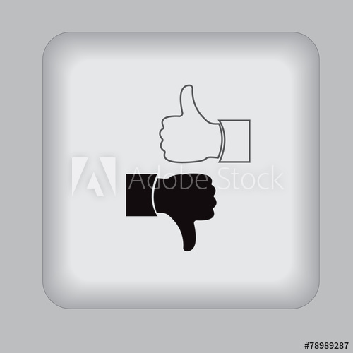 500x500 Like, Dislike, Icon, Black, Vector, Illustration