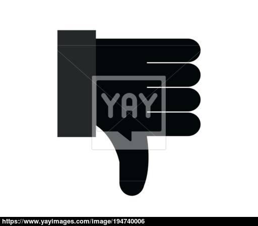 512x448 Hand Icon With I Do Not Like Vector
