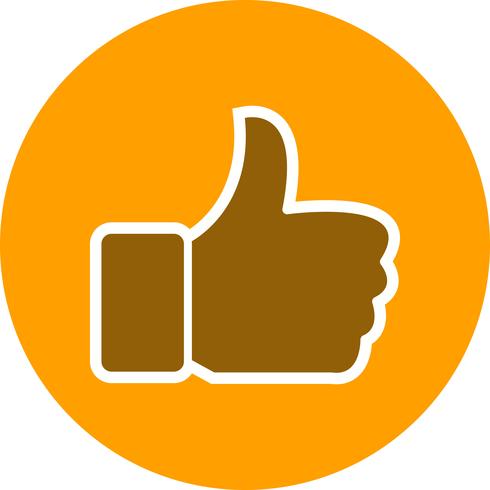 490x490 Like Icon Vector Illustration