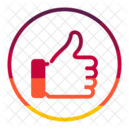 256x256 Like Icon Of Line Style