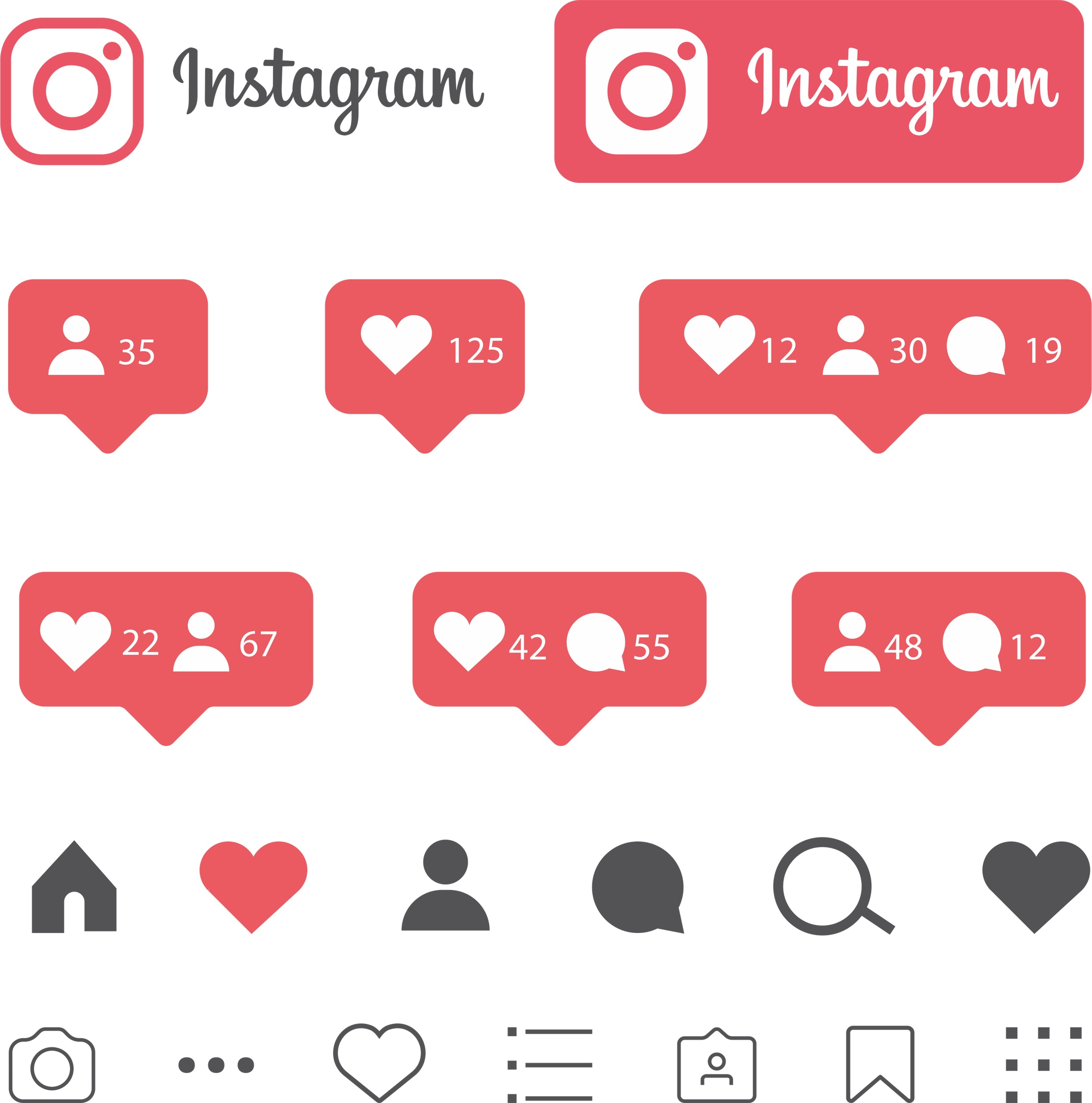 2139x2160 Instagram Like Icons Free Vector Cdr Free Download Vector