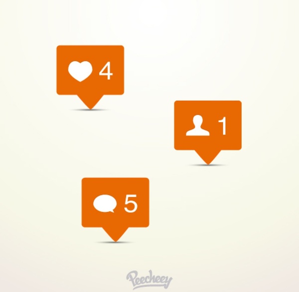 600x585 Instagram Notification Icons Free Vector In Adobe Illustrator