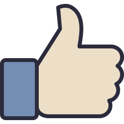 256x256 Like Icon Outline Filled