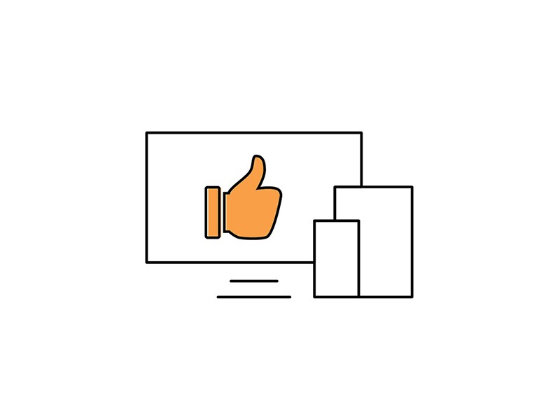 800x600 Computer Line Like Icon