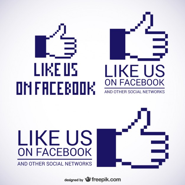 626x626 Like Us On Facebook Logos Vector Free Download