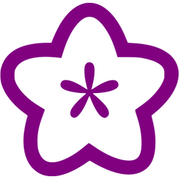 256x256 Purple Flower Icon