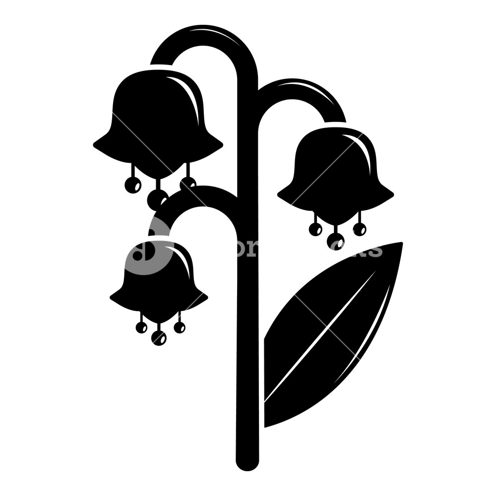 1000x1000 Lily Valley Icon Simple Illustration Of Lily Valley Vector Icon