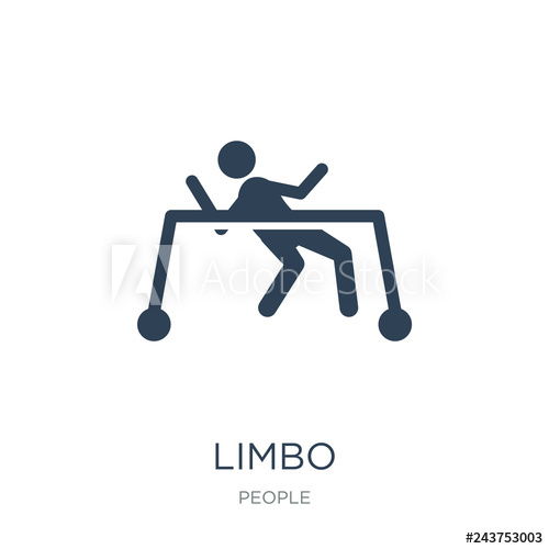 500x500 Limbo Icon Vector On White Background, Limbo Trendy Filled Icons
