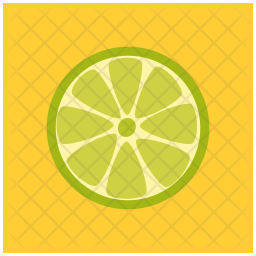 256x256 Lime Icon Of Flat Style