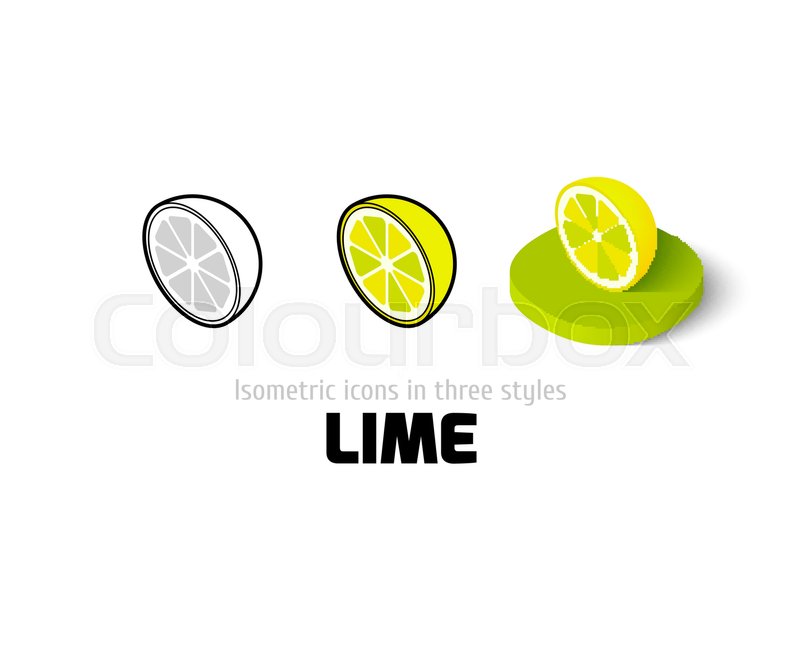 800x658 Lime Icon, Vector Symbol In Flat, Stock Vector Colourbox