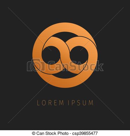 450x470 Orange Infinity Limitless Icon Logo Template Design Eternity Loop