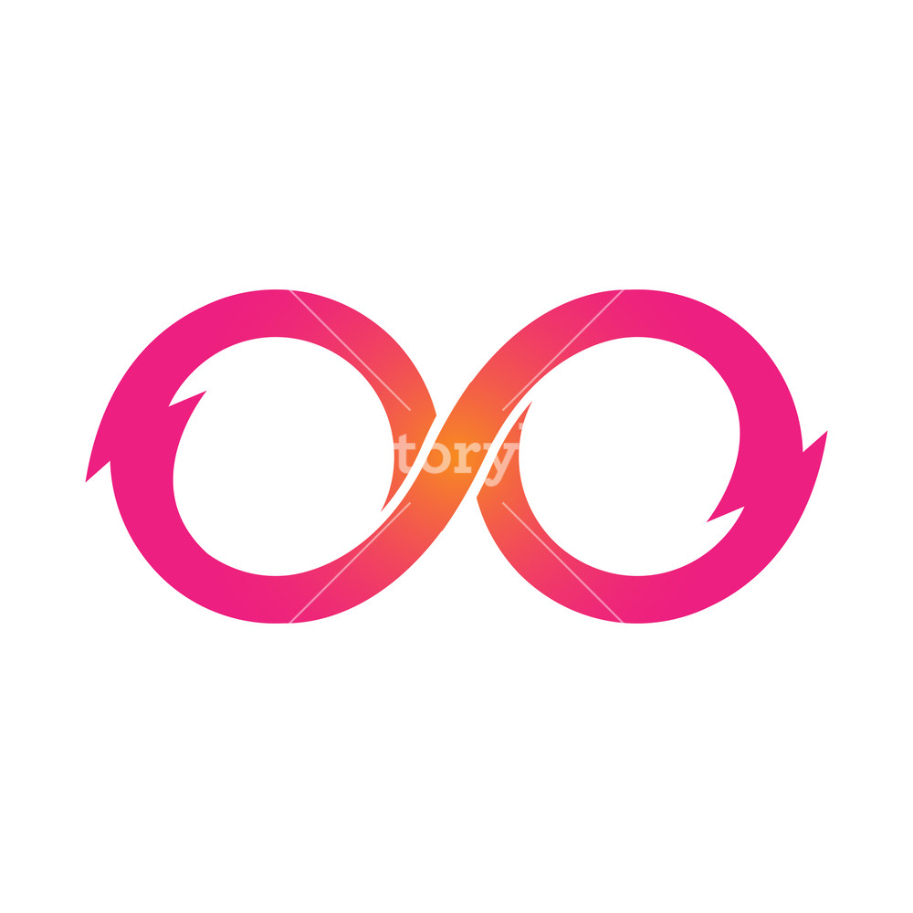 1000x1000 Pink Infinity Symbol Icons Vector Illustration Unlimited