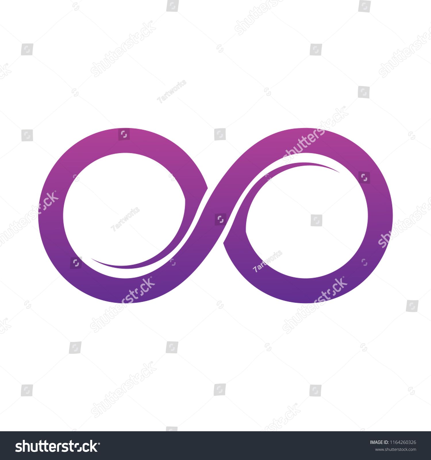 1500x1600 Purple Infinity Symbol Icons Vector Illustration Unlimited