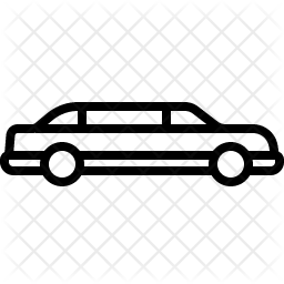 256x256 Limo Icon Of Line Style