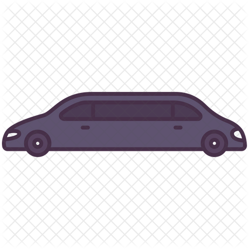 512x512 Limousine Icon Of Colored Outline Style