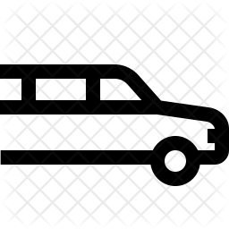 256x256 Limousine Icon Of Line Style
