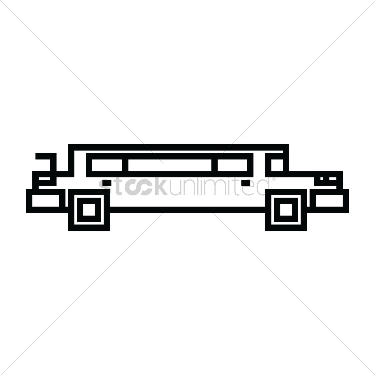 1300x1300 Limousine Icon Vector Image