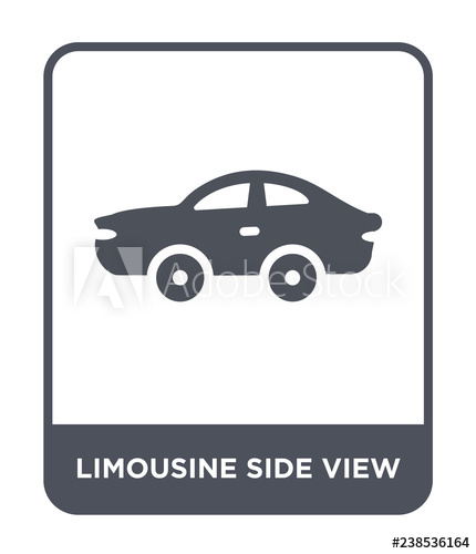 430x500 Limousine Side View Icon Vector
