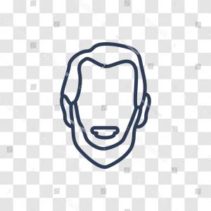 300x300 Lincoln Icon Trendy Modern Flat Linear Vector W White Background