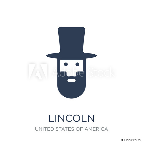 500x500 Lincoln Icon Trendy Flat Vector Lincoln Icon On White Background