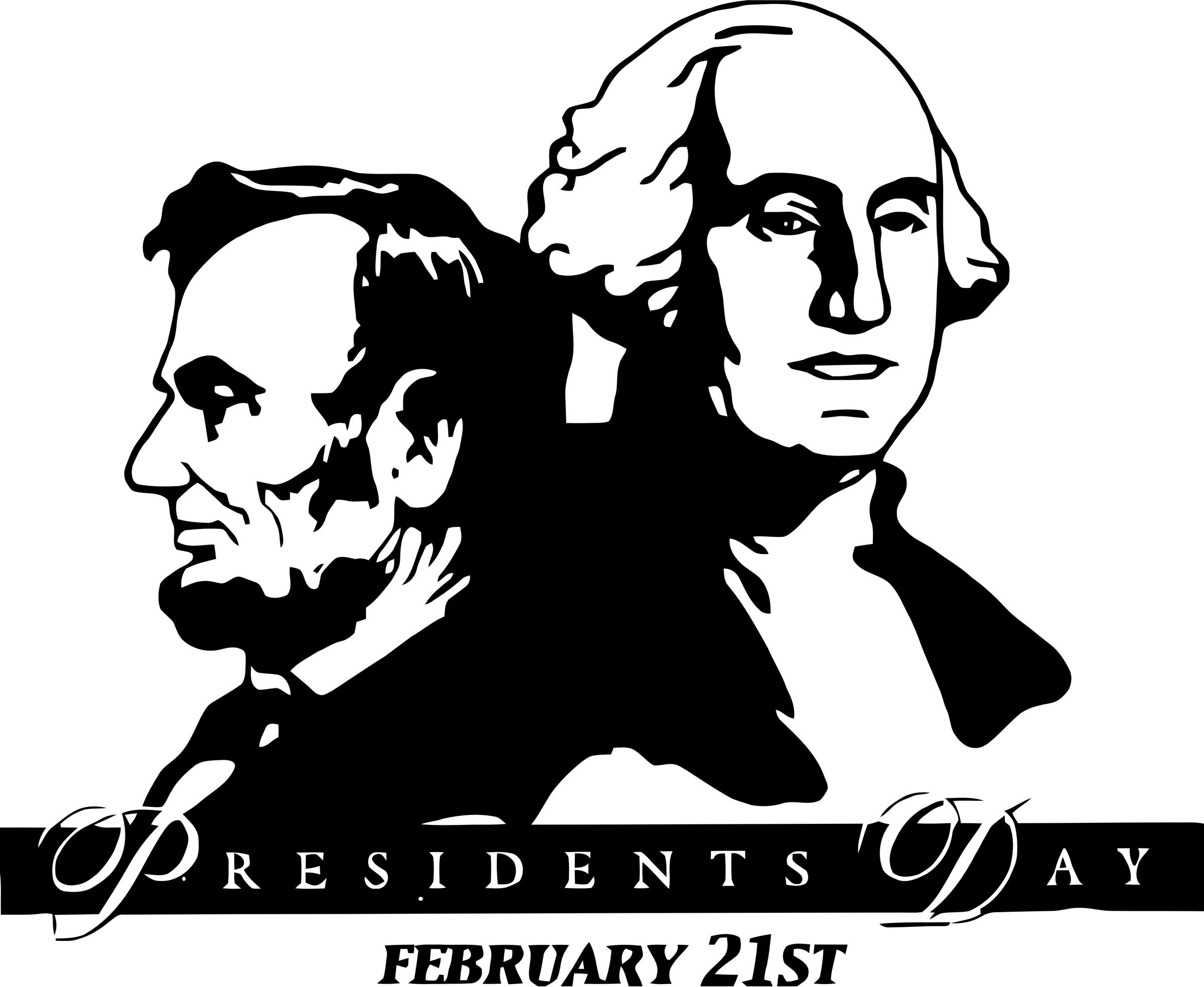 2400x1967 Washington Lincoln Presidents Day Icons Png