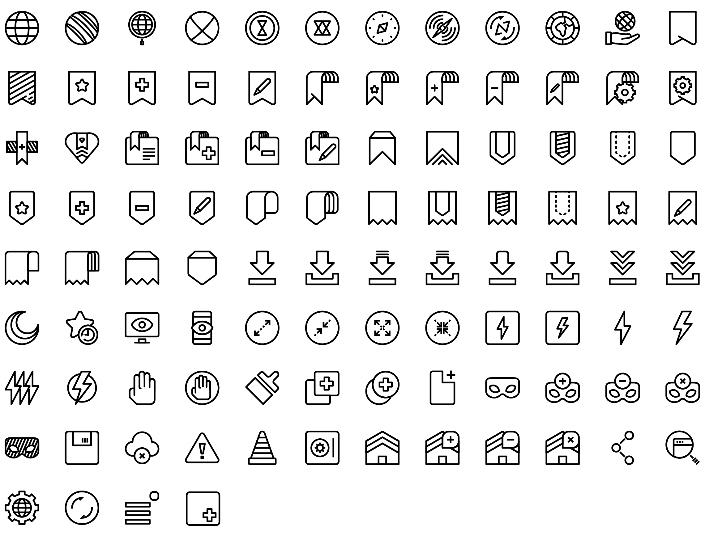 2280x1748 Native Line Icons Pack