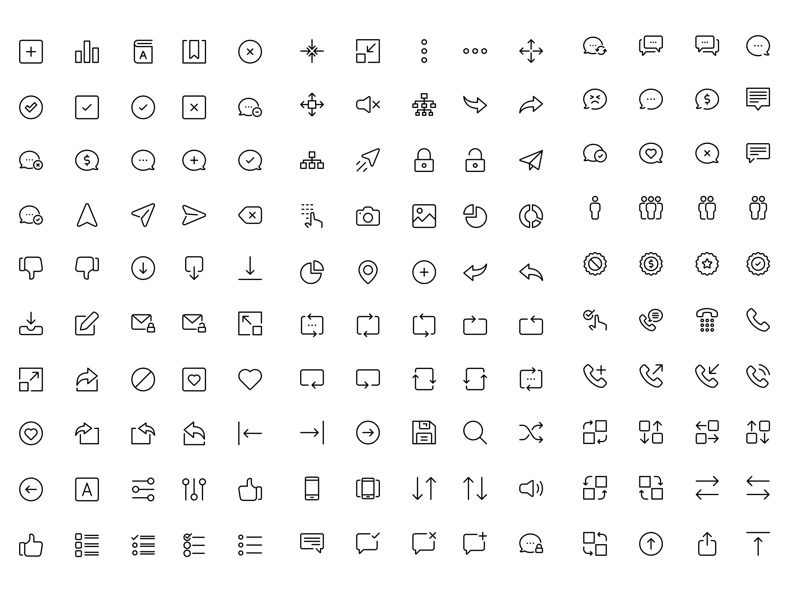 800x600 Ui Line Icons Sketch Freebie