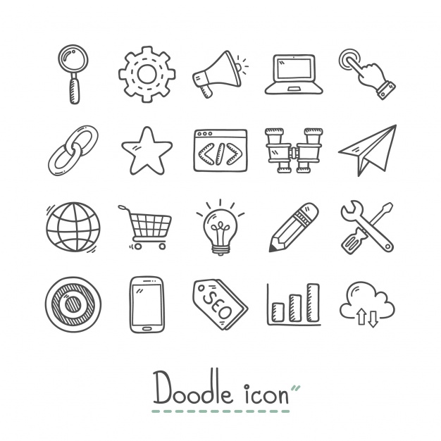 626x626 Hand Drawn Business Icons Collection Vector Free Download