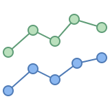 Line Chart Icon 160x160 Line Chart Icon