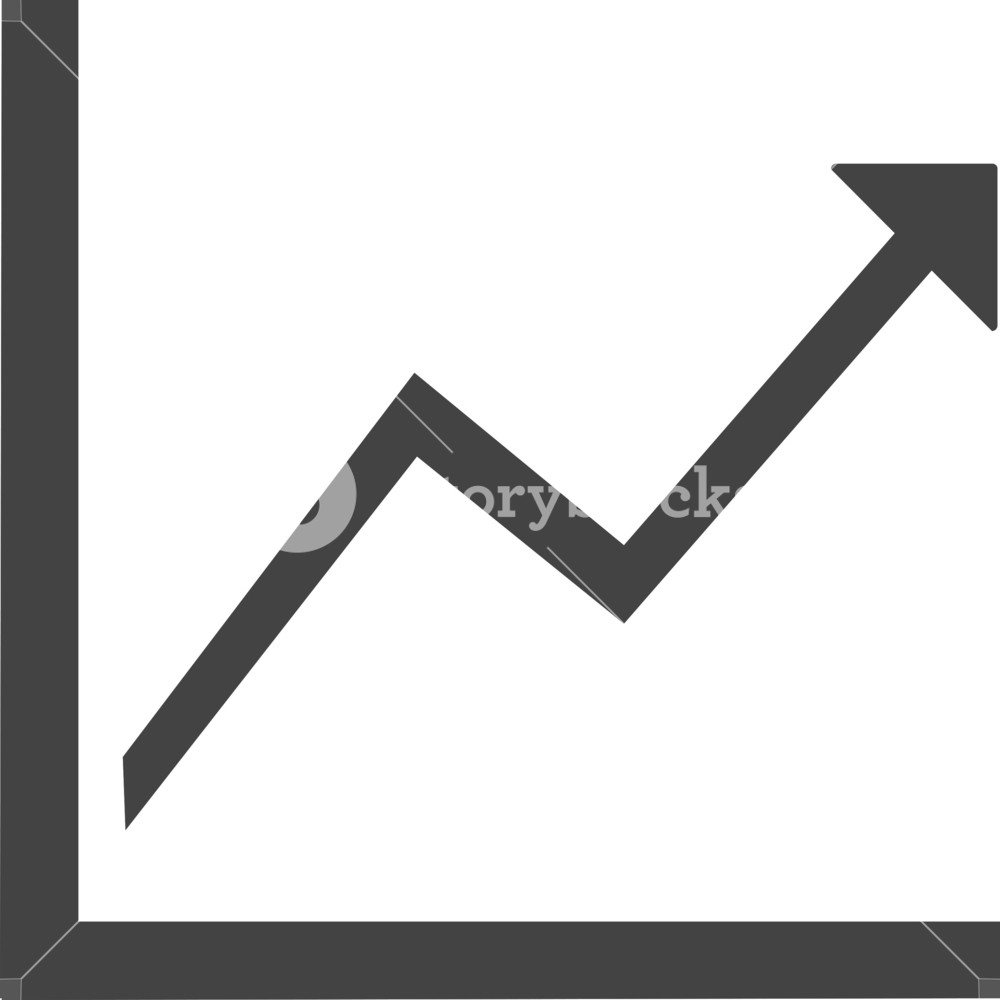 Line Chart Up Glyph Icon Royalty Free Stock Image 1000x1000 Line Chart Up Glyph Icon Royalty Free Stock Image