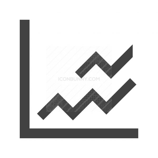 600x600 Line Graph Glyph Icon