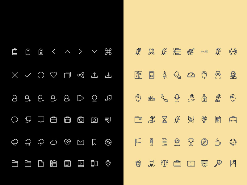 800x600 Simple Line Icon Set Free Template Repo