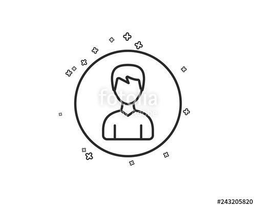 500x405 User Line Icon Profile Avatar Sign Male Person Silhouette Symbol