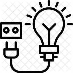 256x256 Electricity Icon Of Line Style