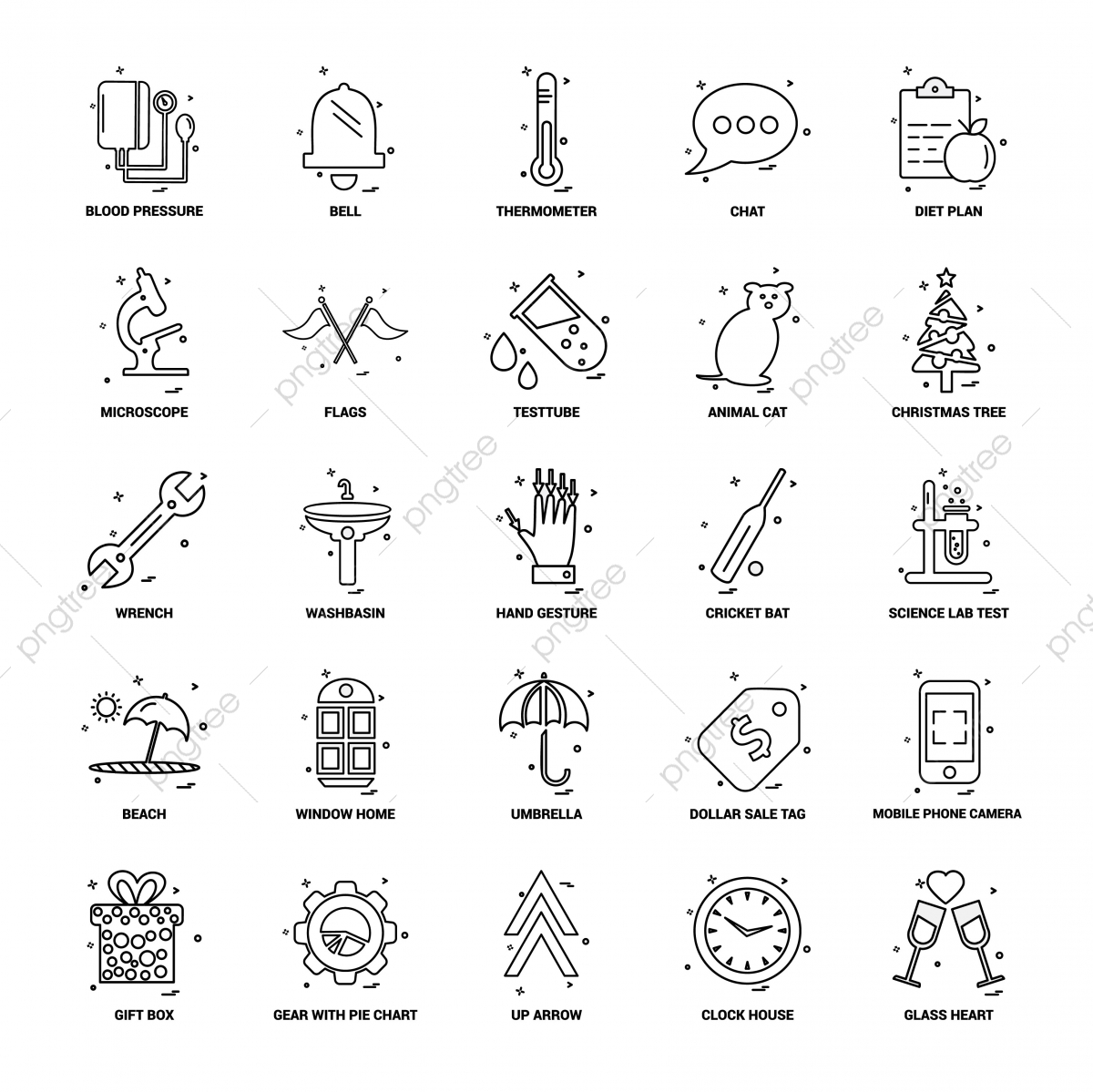 1200x1199 Business Concept Mix Line Icon Set, Avatar, Burger With Drink