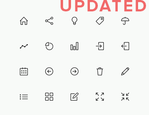300x232 Simple Line Icons Set Graphicburger