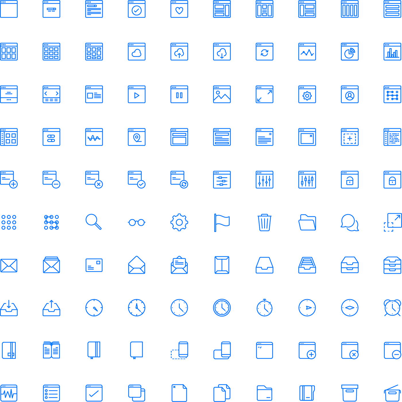 1400x1398 Squid Ink Professional Web Icons Line Icons