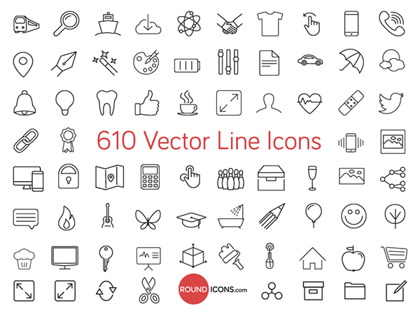 600x450 Vector Line Icons Set On Behance