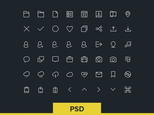 626x469 Line Icon Set Free Download