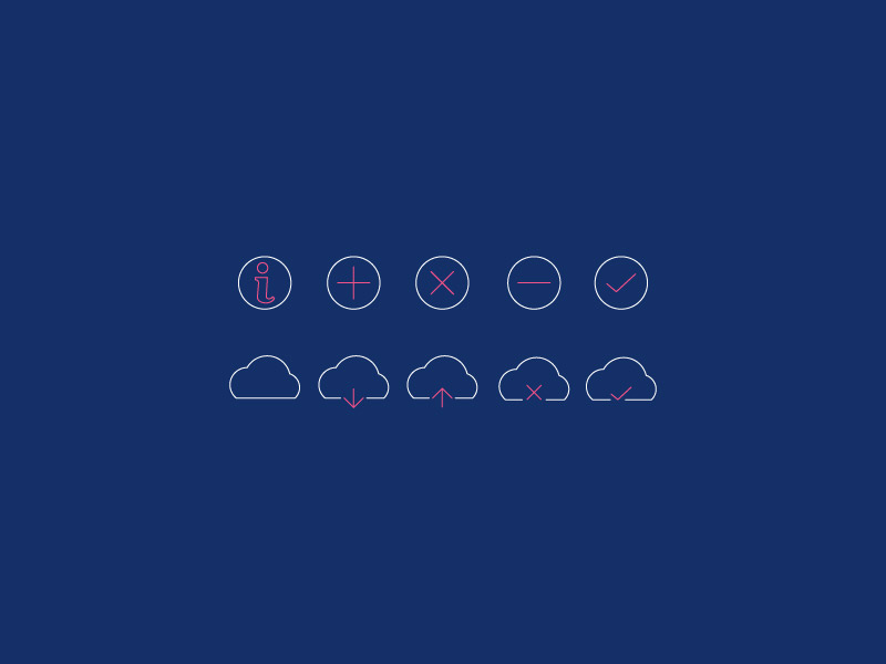 800x600 Minimal Line Icons Pack