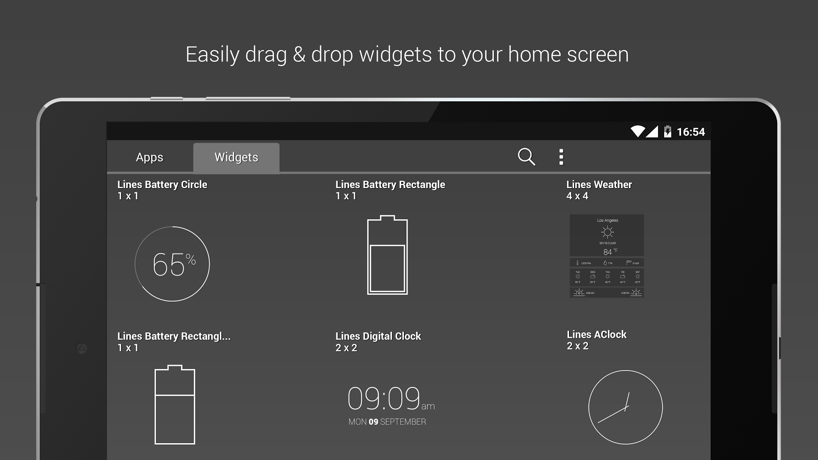 1600x900 Skachat Lines Icon Pack Dlia Android