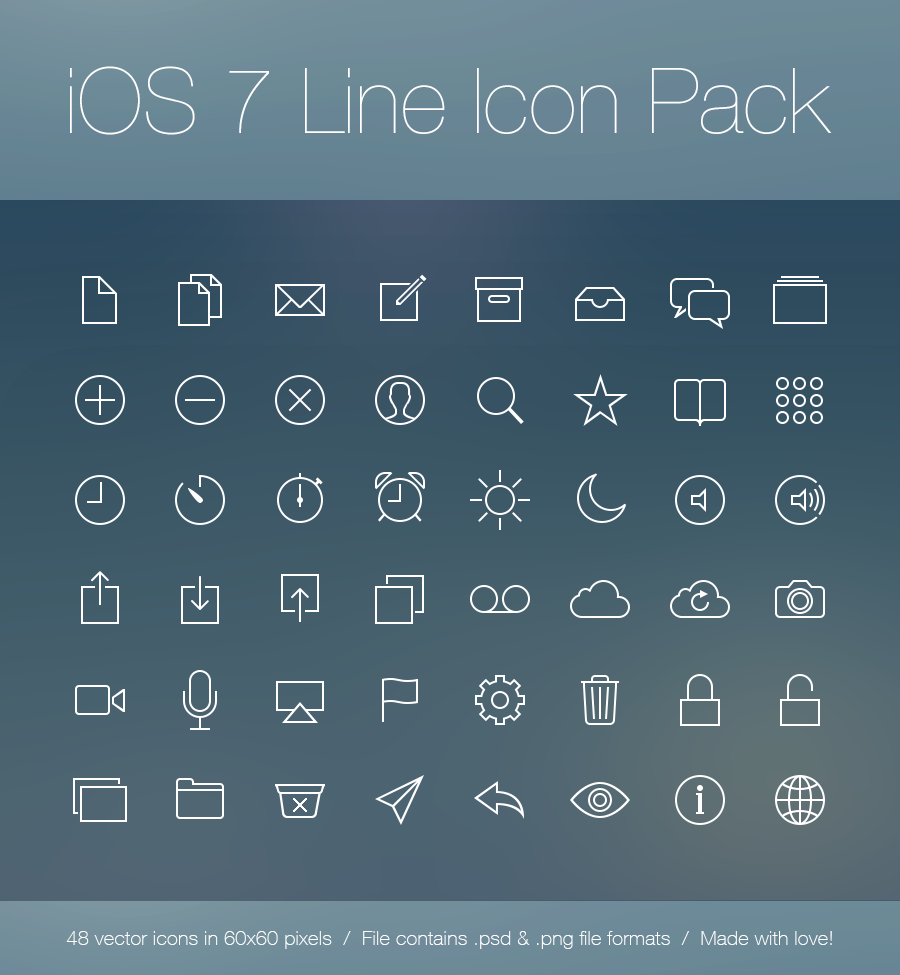 900x975 Ios Line Icons Images